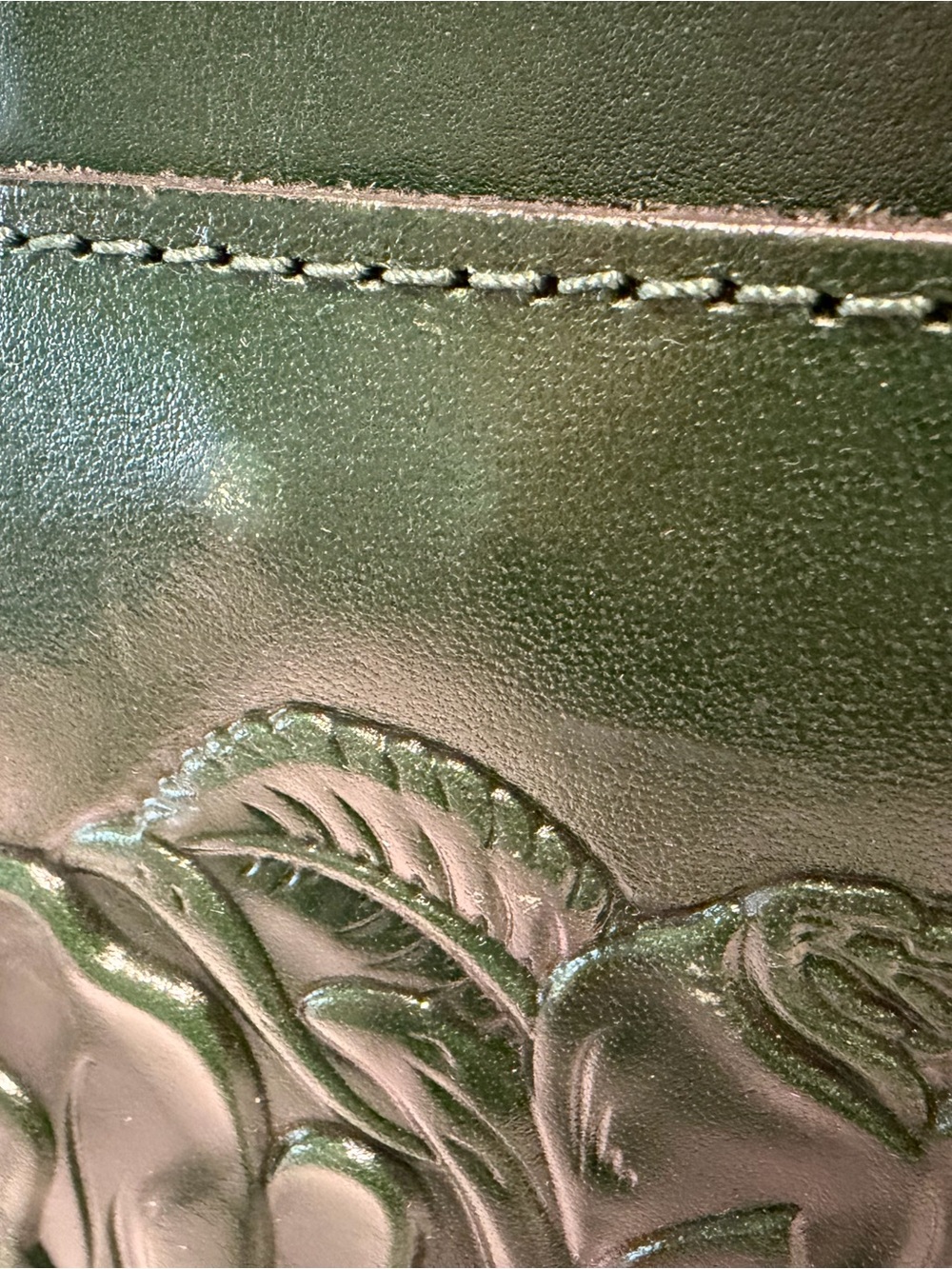 Patricia Nash Aveley Leather Crossbody Bag in Soft Green - Picture 16 of 16